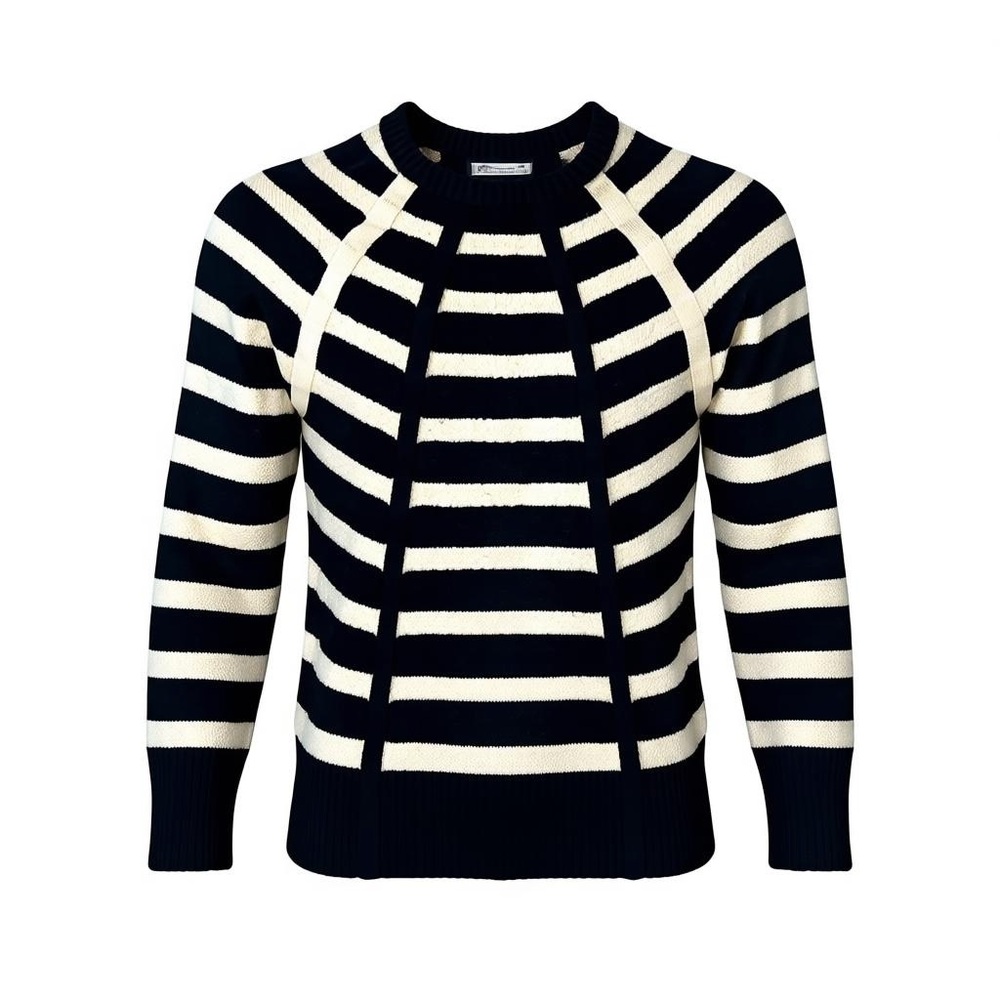 Marc Jacobs Navy and Cream Striped Sweater